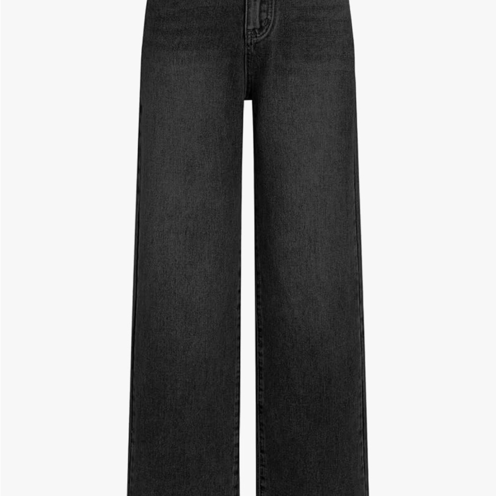 Cider Black Flare Wide-Leg Jeans